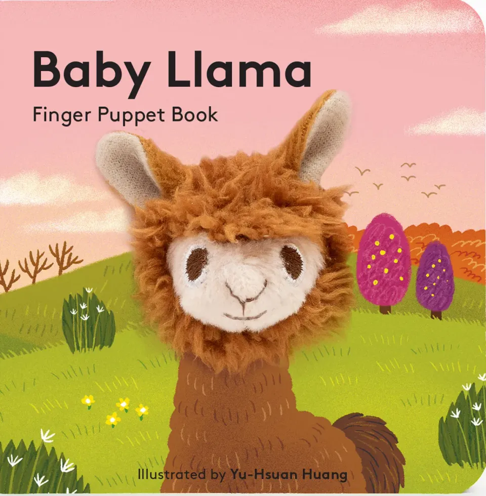 Abrams Baby Llama pekebok fingerdukke baby