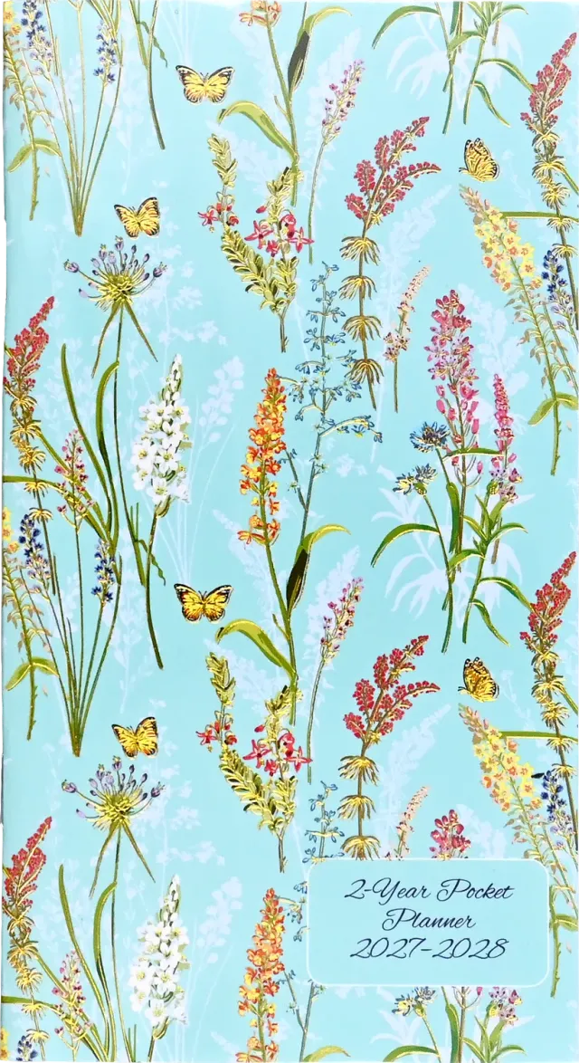 Peter Pauper Press Blooms Butterflies lommeplanlegger 2027-28