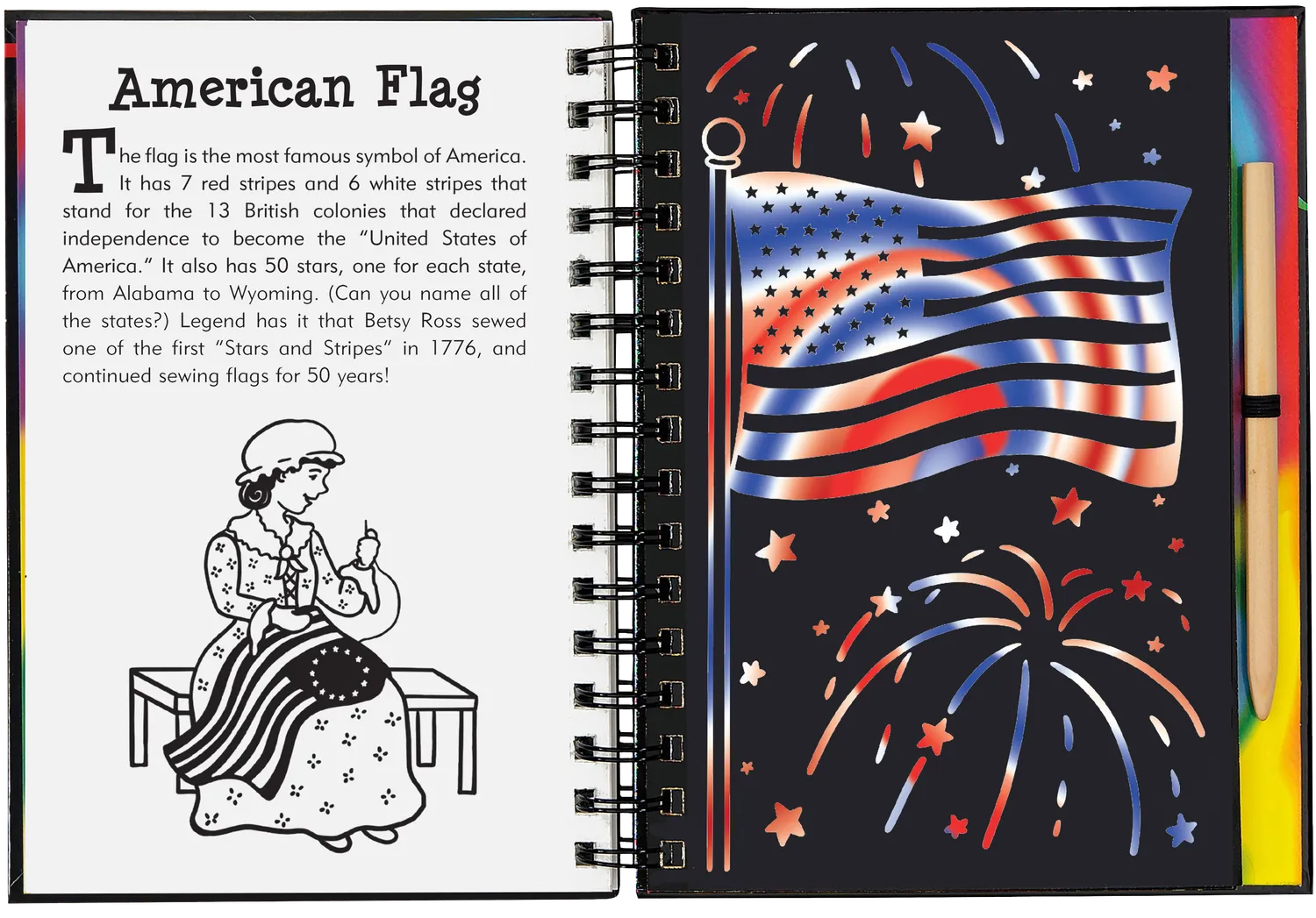 Peter Pauper Press Scratch and Sketch America skrapebok