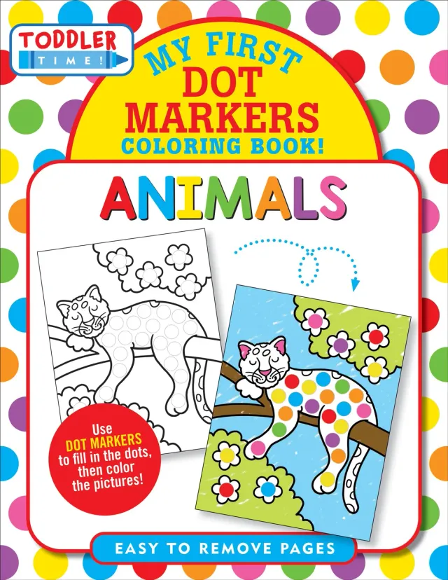 Peter Pauper Press My First Dot Markers fargeleggingsbok dyr