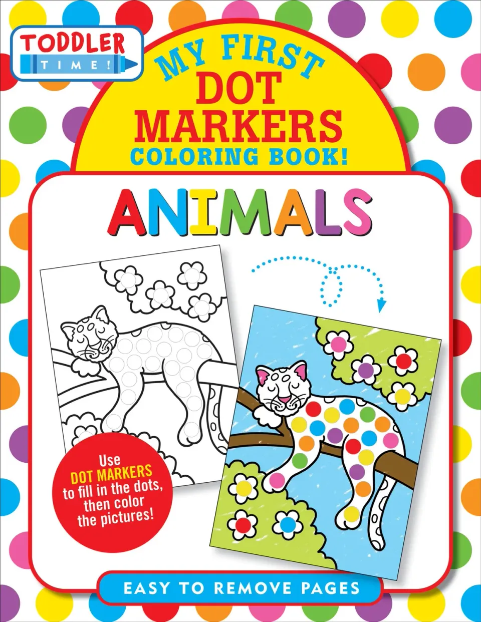 Peter Pauper Press My First Dot Markers fargeleggingsbok dyr