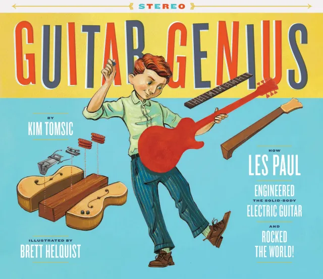 Chronicle Books Guitar Genius Les Paul innbundet barnebok 5–8 år
