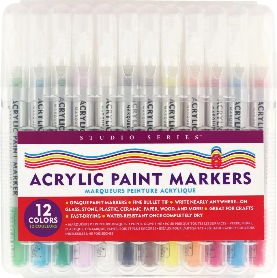 Peter Pauper Press Studio Series akryltusjer 12 stk