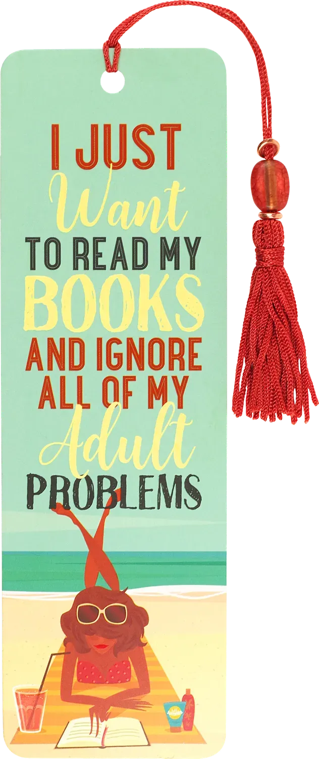 Peter Pauper Press Just Want to Read bokmerke med perler
