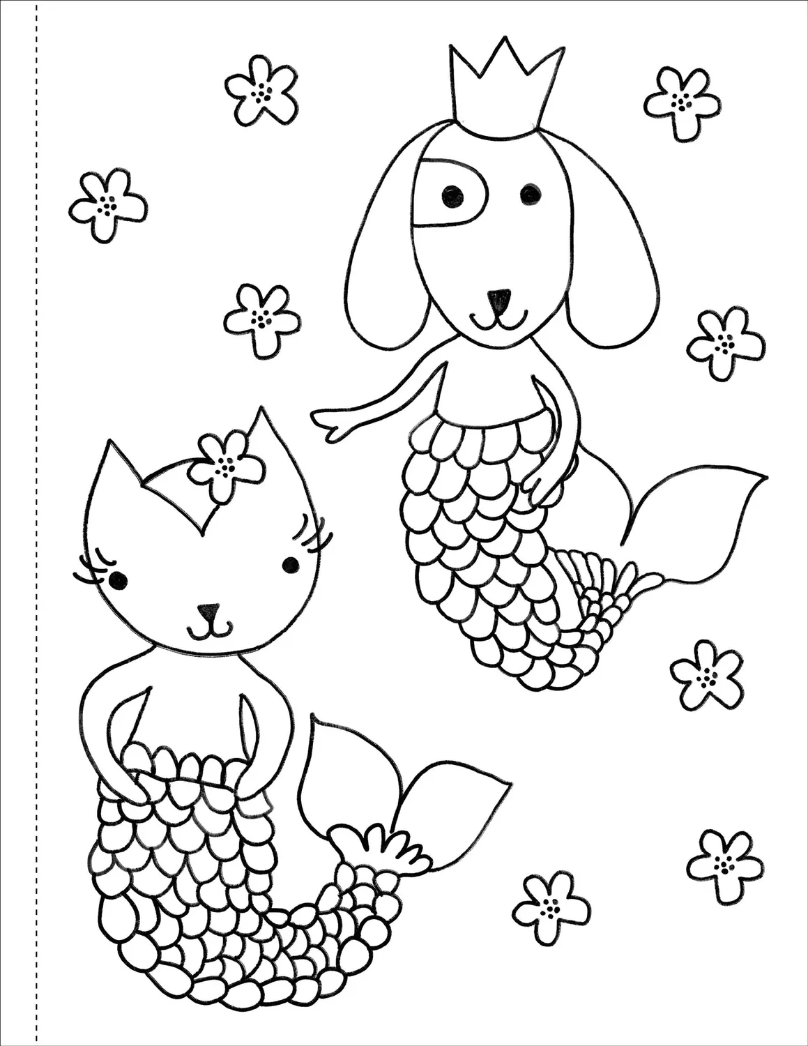 Peter Pauper Press Mermaids fargeleggingsbok 35 motiver