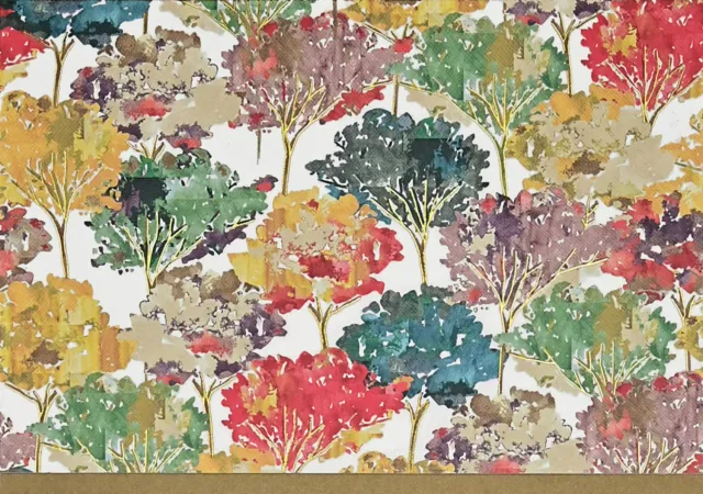 Peter Pauper Press Autumn Leaves notatkort 14 stk gullfolie