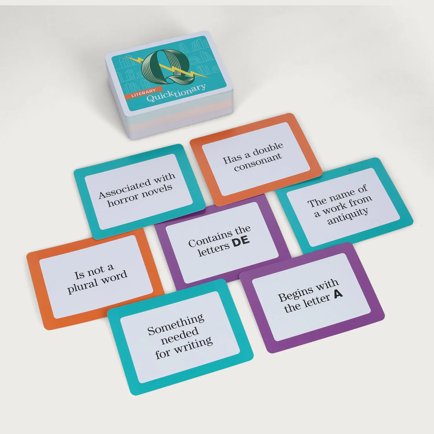 Chronicle Books Literary Quicktionary kortspill for bokelskere