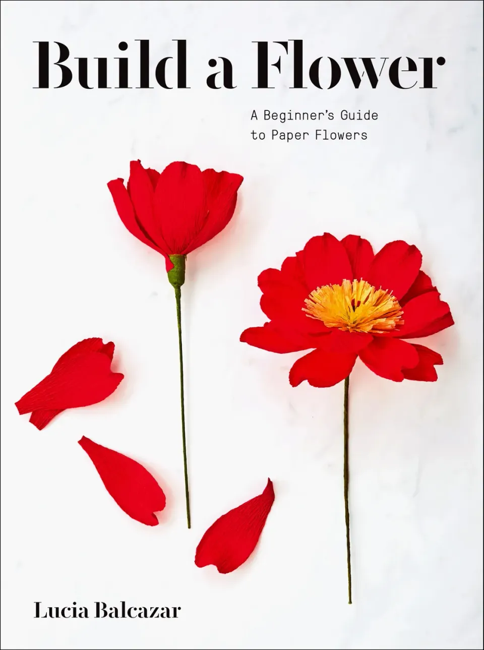 Abrams Build a Flower Beginner’s Guide papirblomster pocketbok nybegynner