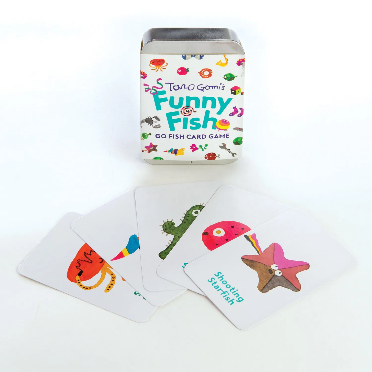 Taro Gomi Funny Fish Go Fish kortspill fisk