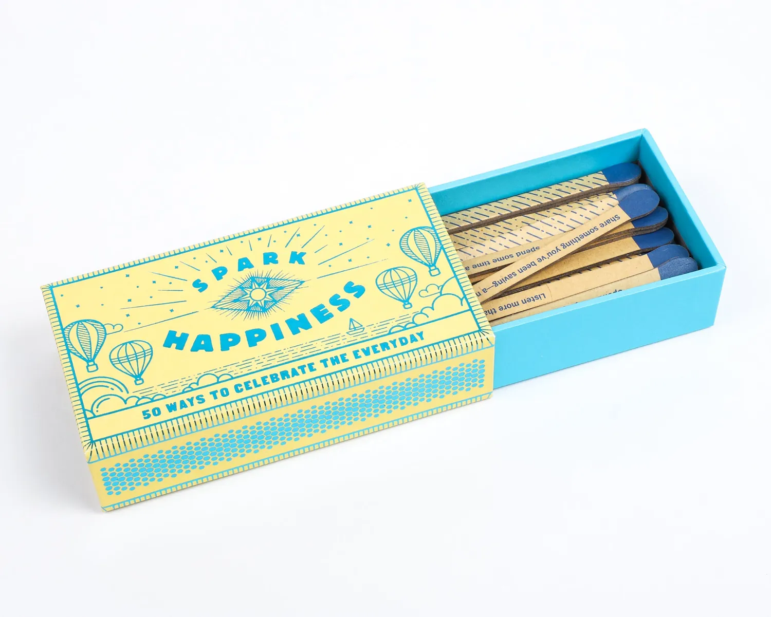 Spark Happiness inspirasjonskort 50 stk gaveeske