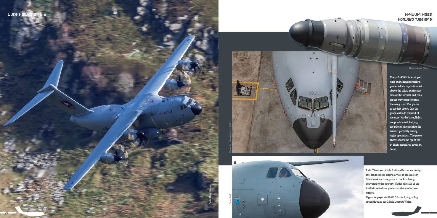 Duke Hawkins Airbus A400M Atlas bok transportfly