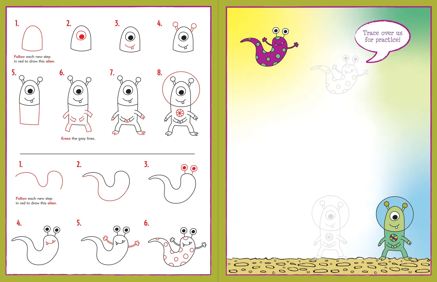 Peter Pauper Press Learn to Draw Outer Space tegnebok barn 6+