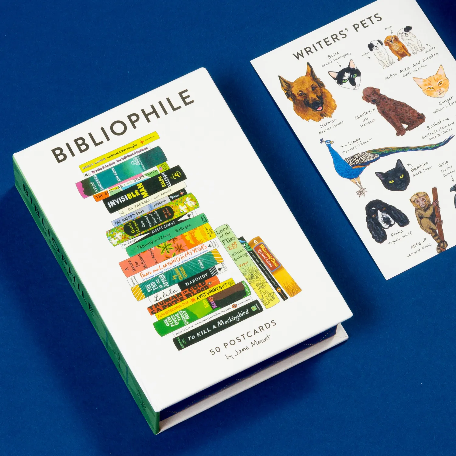 Chronicle Bibliophile 50 Postcards postkortboks for bokelskere