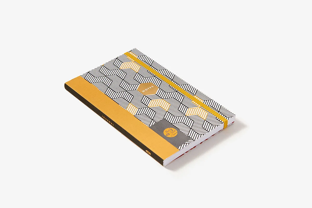 Short Stack Journal notatbok linjert med lomme og strikk