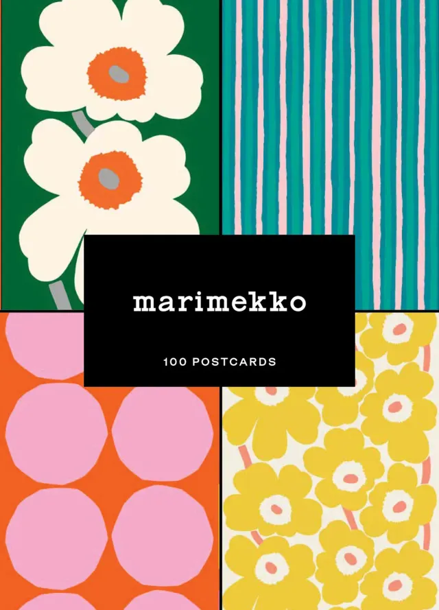 Marimekko Postcard Box postkort 100 stk fargerik