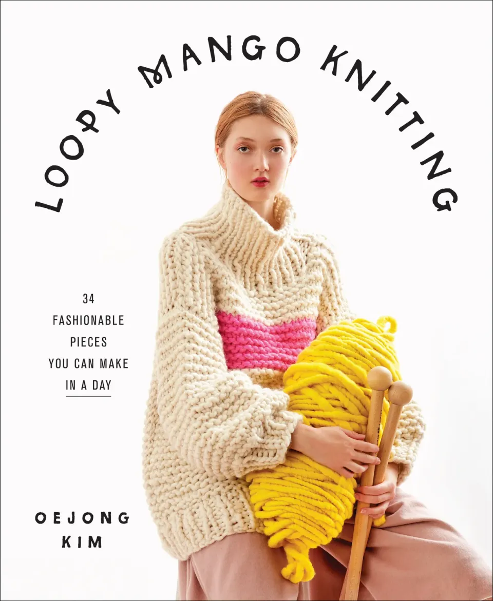 Abrams Loopy Mango Knitting innbundet strikkebok 34 mønstre