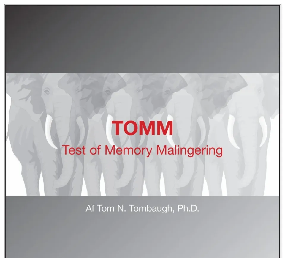 Hogrefe TOMM Test of Memory Malingering test