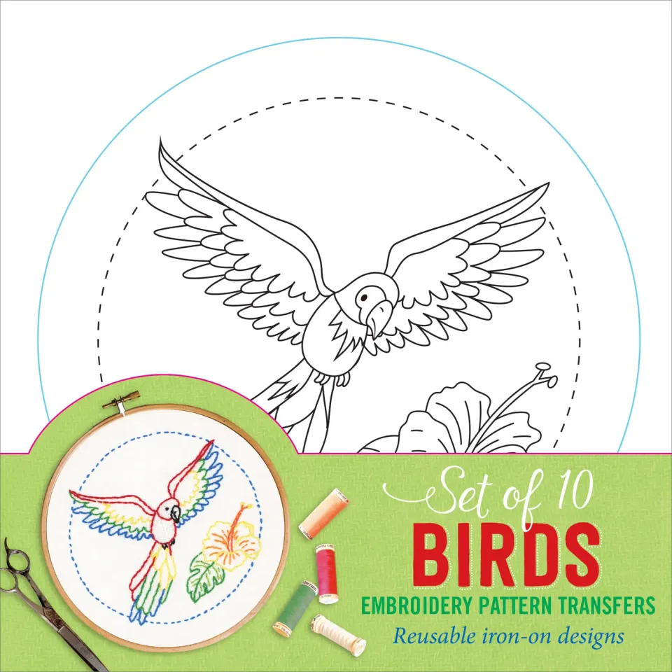 Peter Pauper Press Birds strykemønster broderi fugler 10 motiv