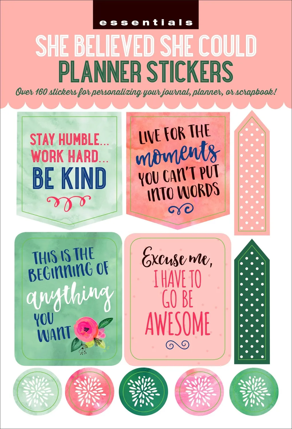 Essentials She Believed plannerklistremerker 160 stk