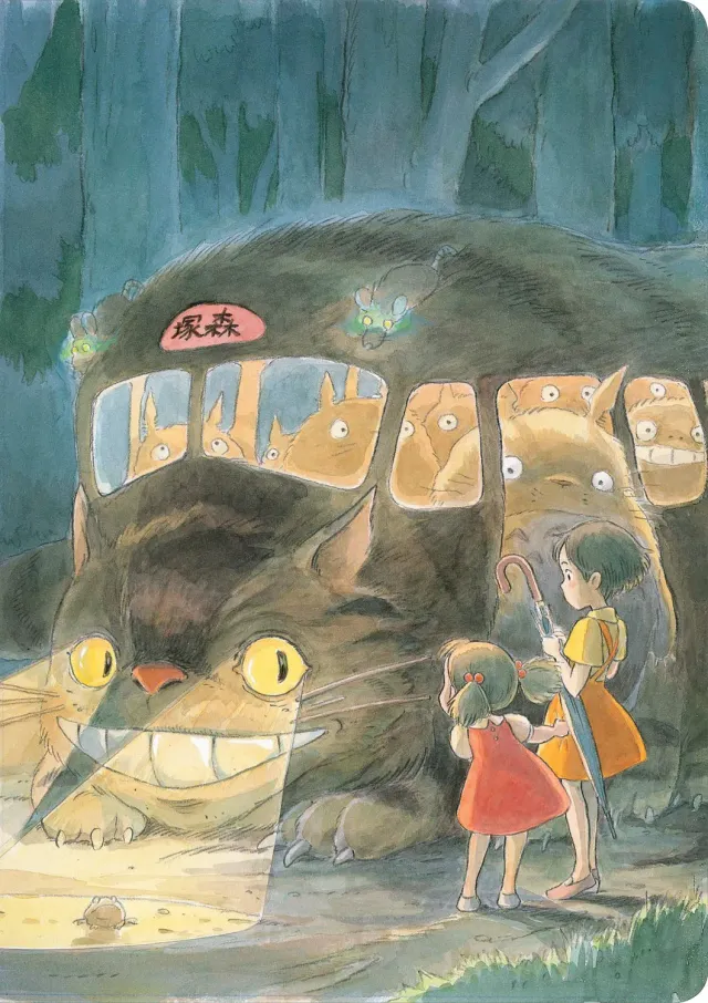 Studio Ghibli My Neighbor Totoro journal notatbok Cat Bus