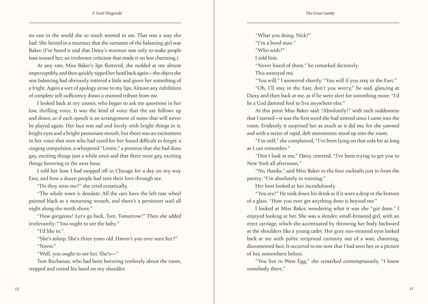Peter Pauper Press The Great Gatsby bok innbundet gave
