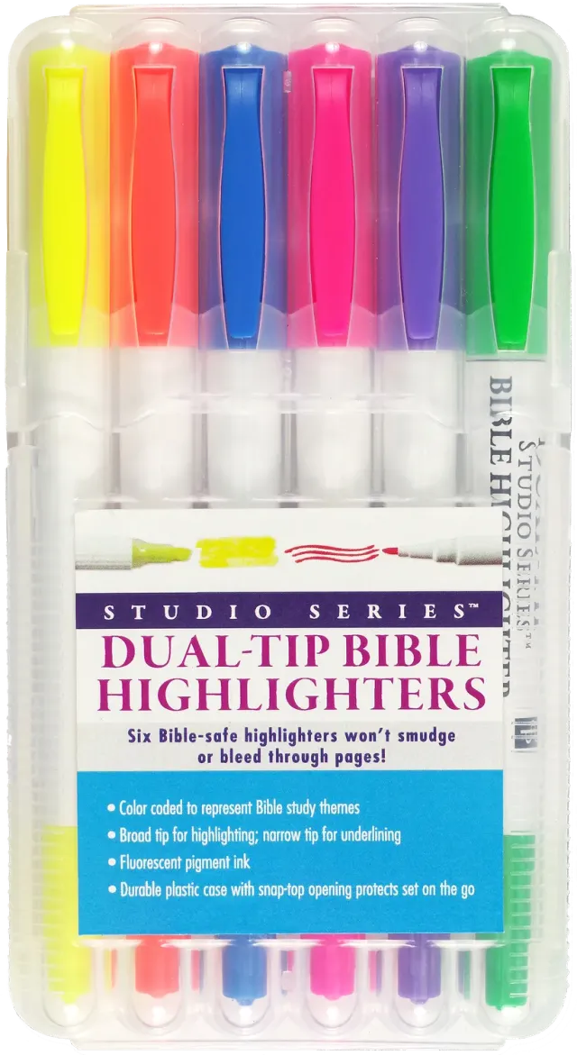 Peter Pauper Press Dual-Tip Bible Highlighters tusjer 6-pakning