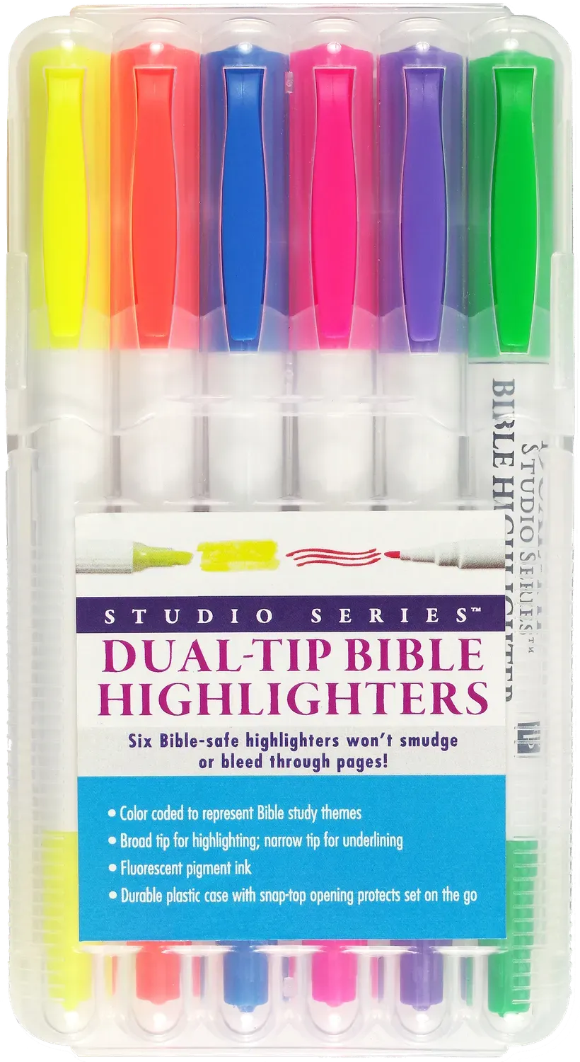 Peter Pauper Press Dual-Tip Bible Highlighters tusjer 6-pakning