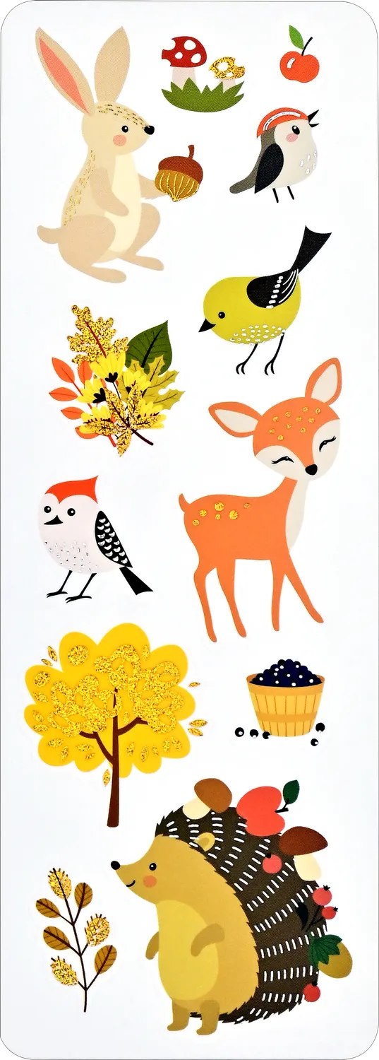 Peter Pauper Press Forest Friends klistremerker 70 stk