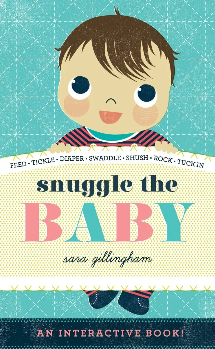 Abrams Appleseed Snuggle the Baby pekebook interaktiv