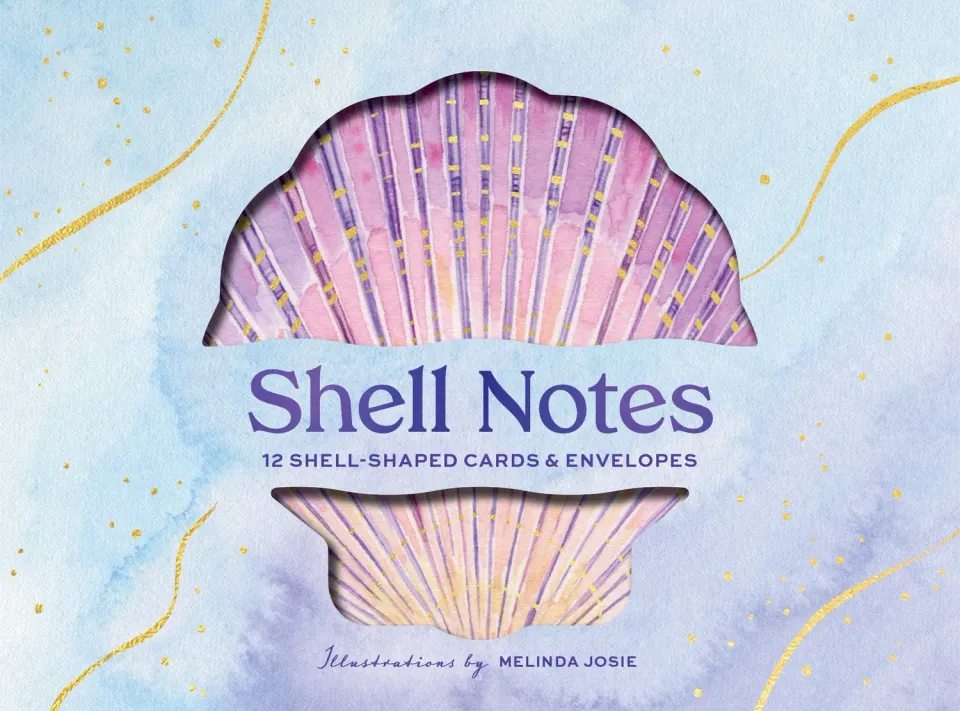 Abrams and Chronicle Shell Notes kort 12-pakning skjell