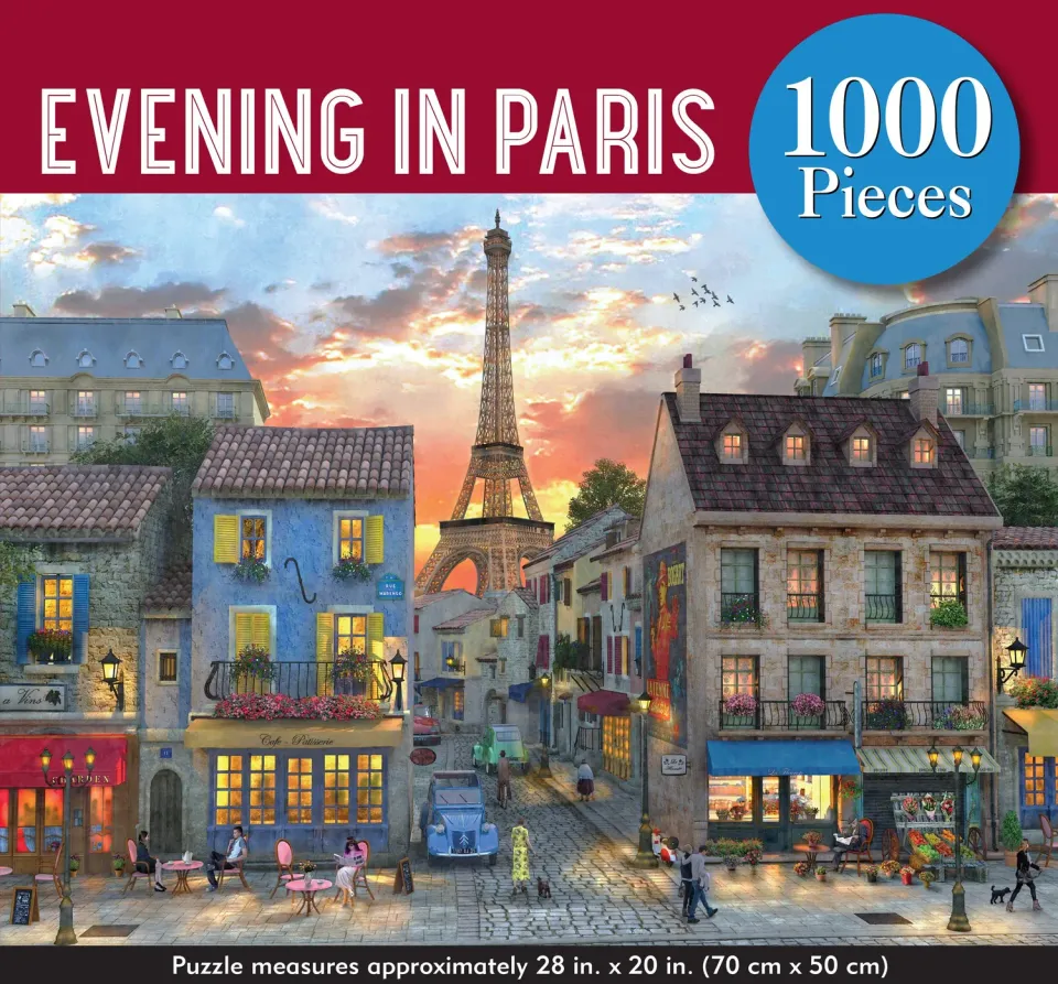 Peter Pauper Press Evening in Paris puslespill 1000 brikker Paris-motiv