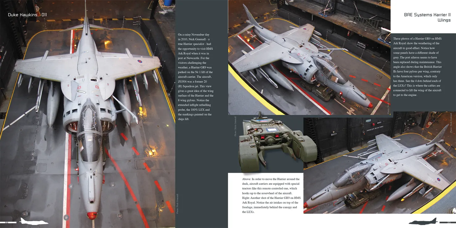 Duke Hawkins BAE Systems Harrier II bok detaljbilder