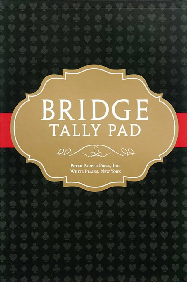 Peter Pauper Press Bridge Tally Pad bridgeblokk 50 ark