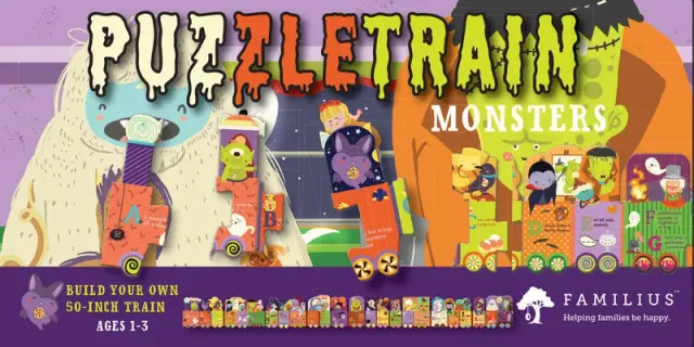 PuzzleTrain Monsters puslespill 26 brikker gulvpuslespill