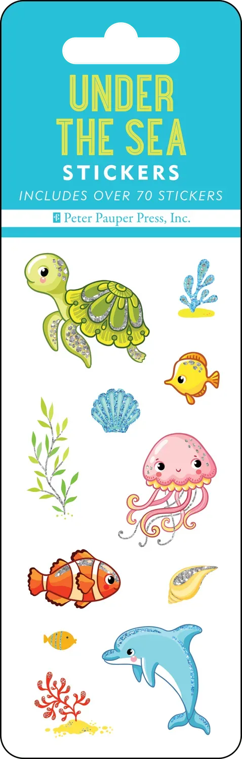 Peter Pauper Press Under the Sea klistremerker 70 stk