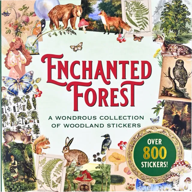 Peter Pauper Press Enchanted Forest klistremerkebok 800 stk