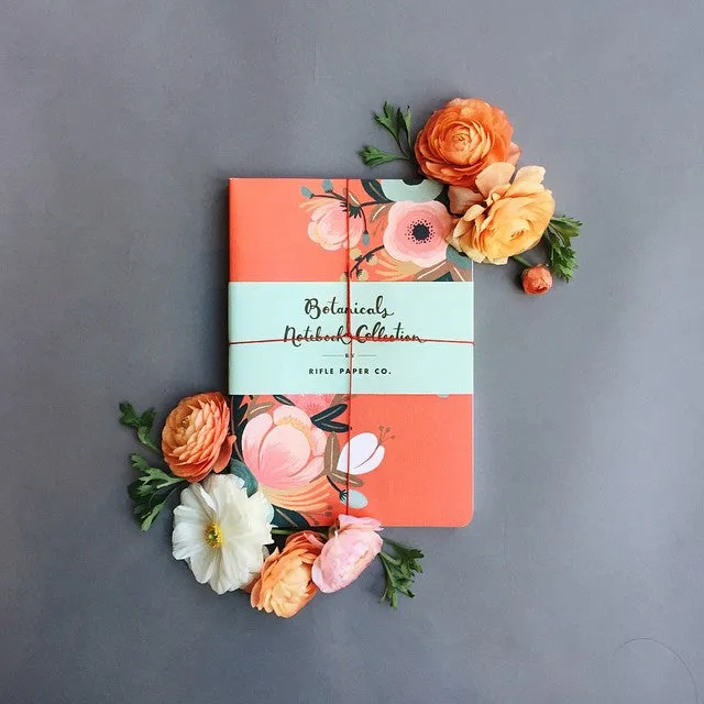 Chronicle Books Botanicals notatbok 3 stk blomster