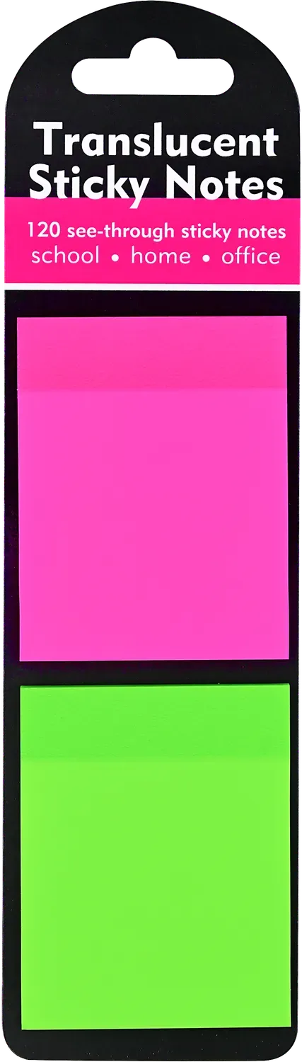 Peter Pauper Press Translucent sticky notes 120 stk gjennomsiktige