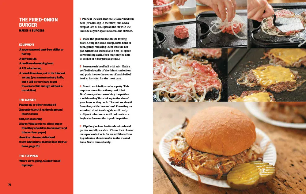 Abrams Great American Burger Book kokebok innbundet regional