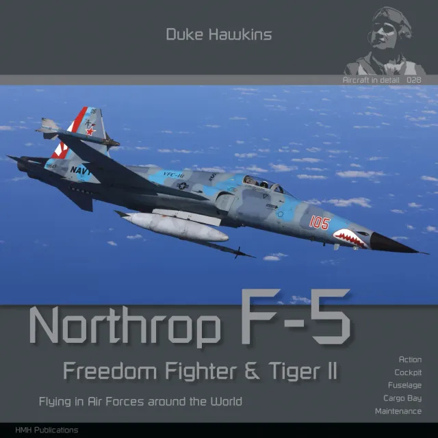 Duke Hawkins Northrop F-5 Tiger II bok modellreferanse