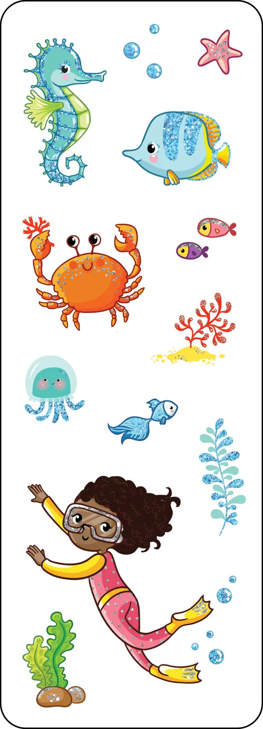 Peter Pauper Press Under the Sea klistremerker 70 stk