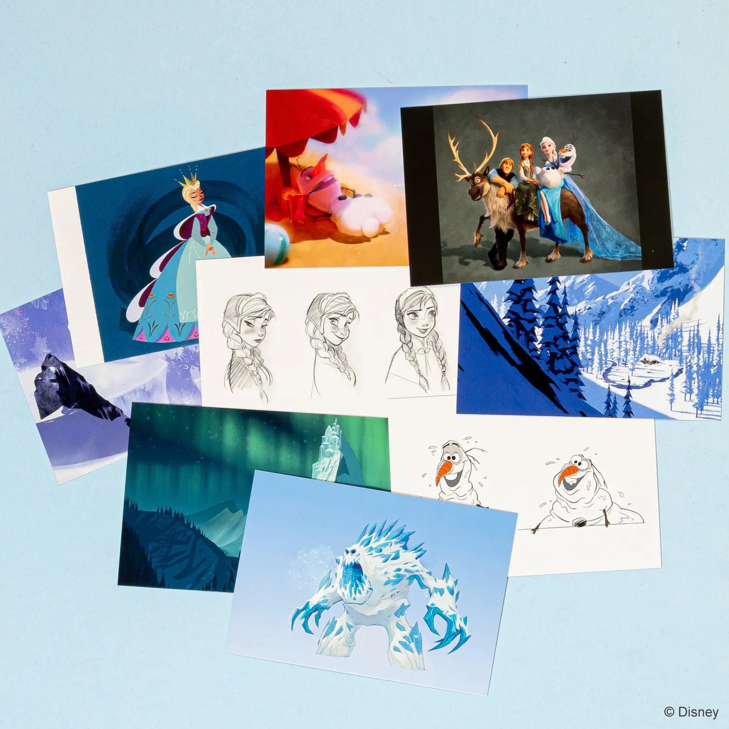 Chronicle Disney Frozen postkortboks 100 konseptkunst