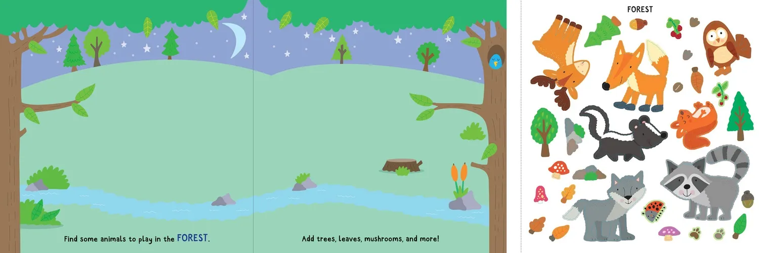My First Sticker Book Animals klistremerkebok 175 stk