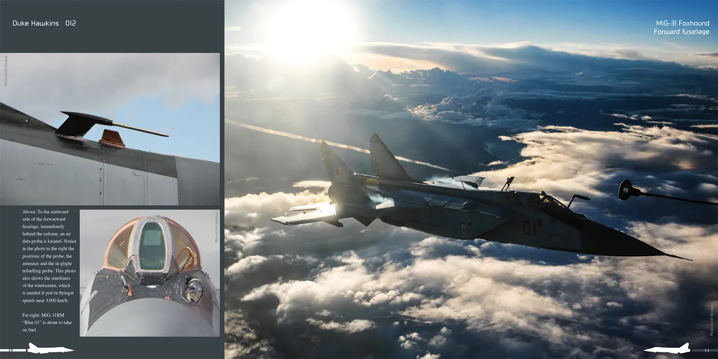 Duke Hawkins MiG-31 Foxhound bok nærbilder