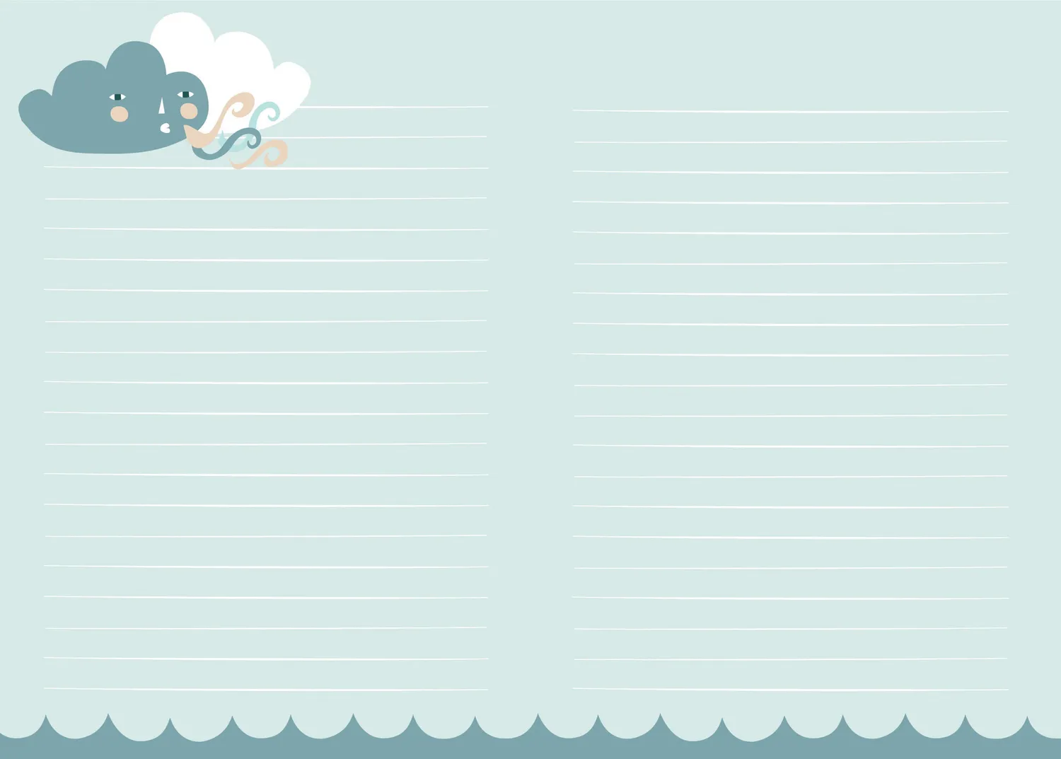 Abrams Land & Sea Flexi Journal notatbok myk skissebok