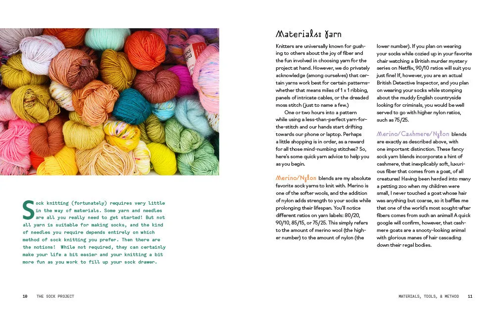 Abrams and Chronicle The Sock Project strikkebok paperback sokker