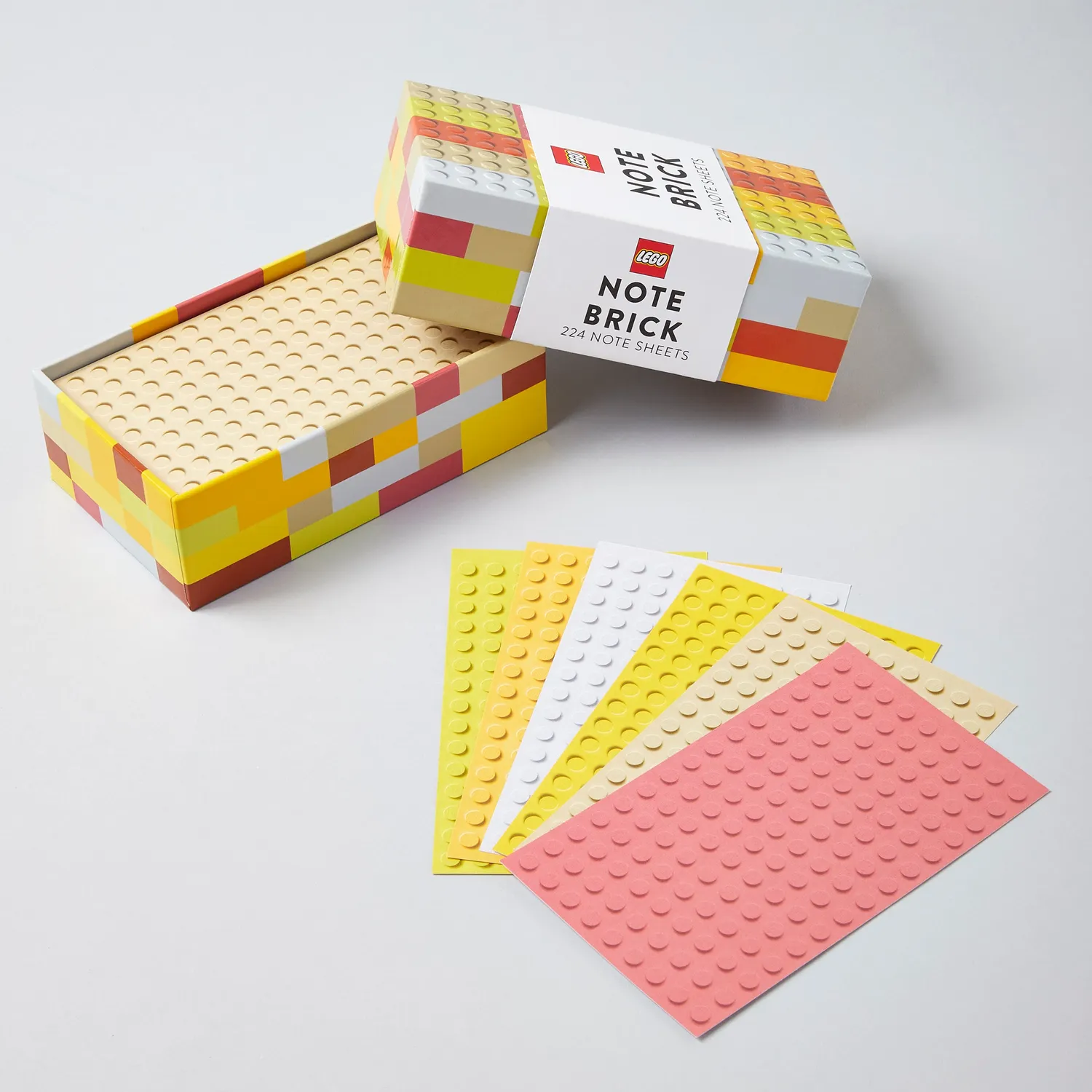 LEGO Note Brick notatblokk gul-oransje 224 ark