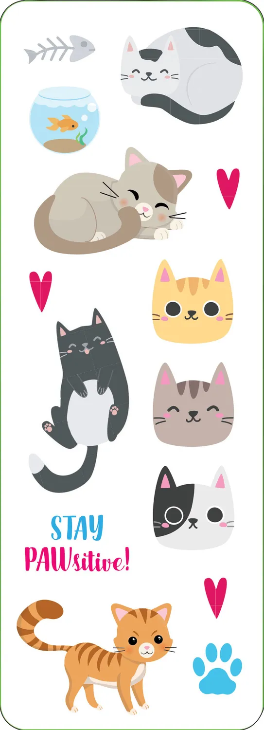 Peter Pauper Press Kittens klistremerker 74 stk