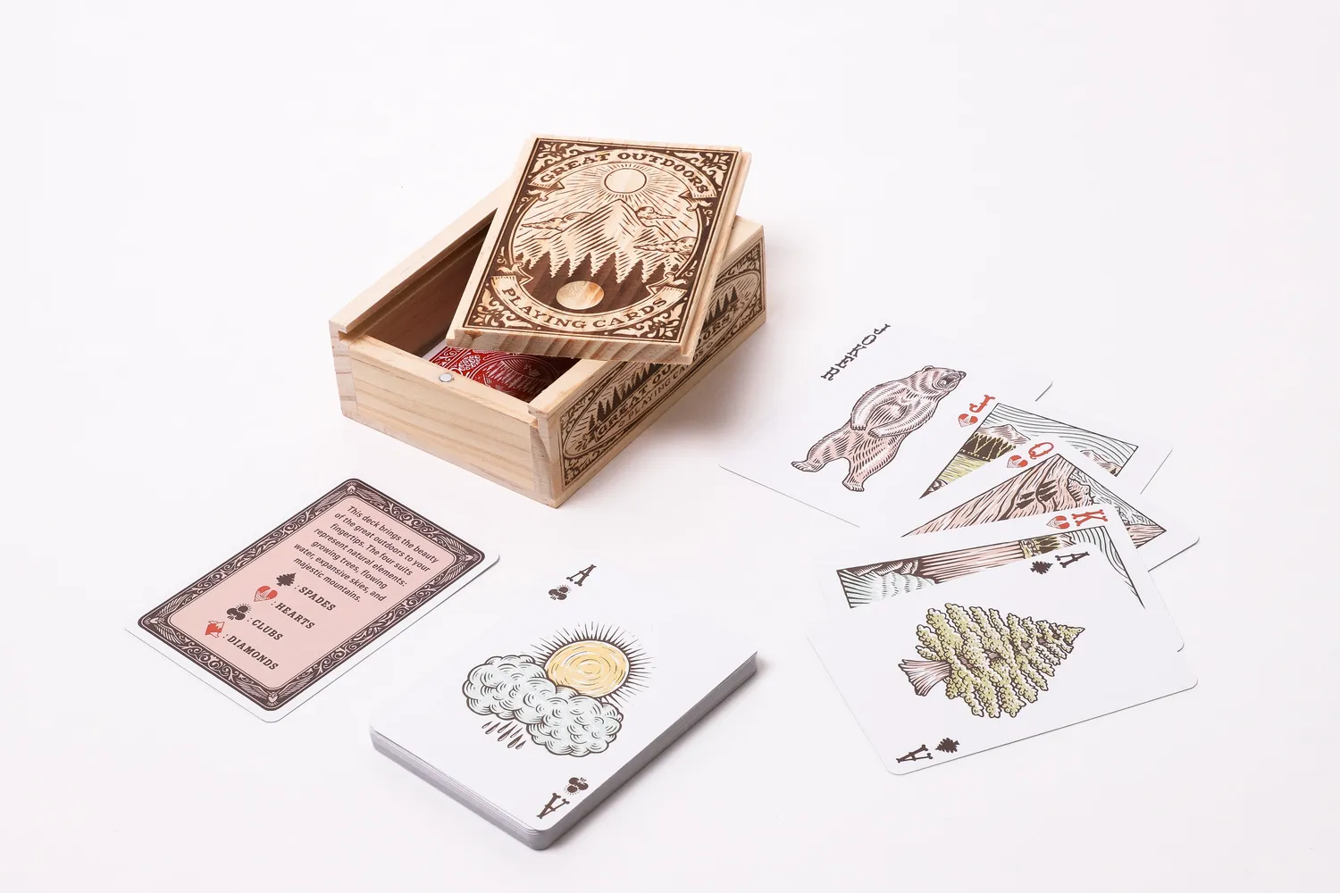 Great Outdoors Playing Cards spillekort treeske