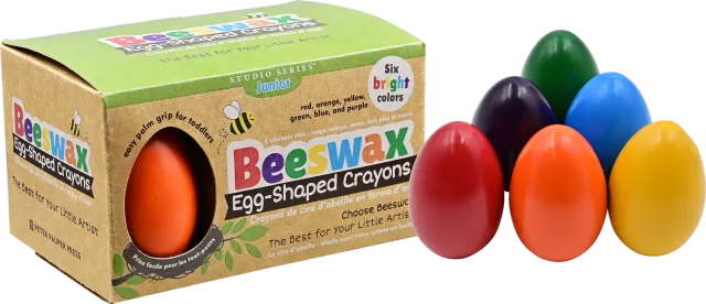 Peter Pauper Press Studio Series Junior fargestifter egg 6-pk bivoks